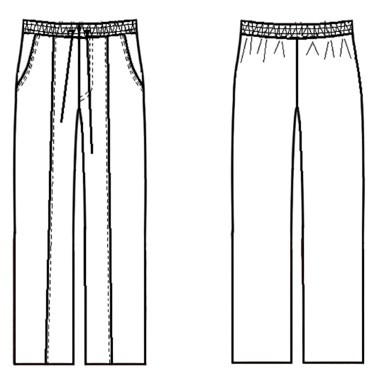 Брюки Багги черный