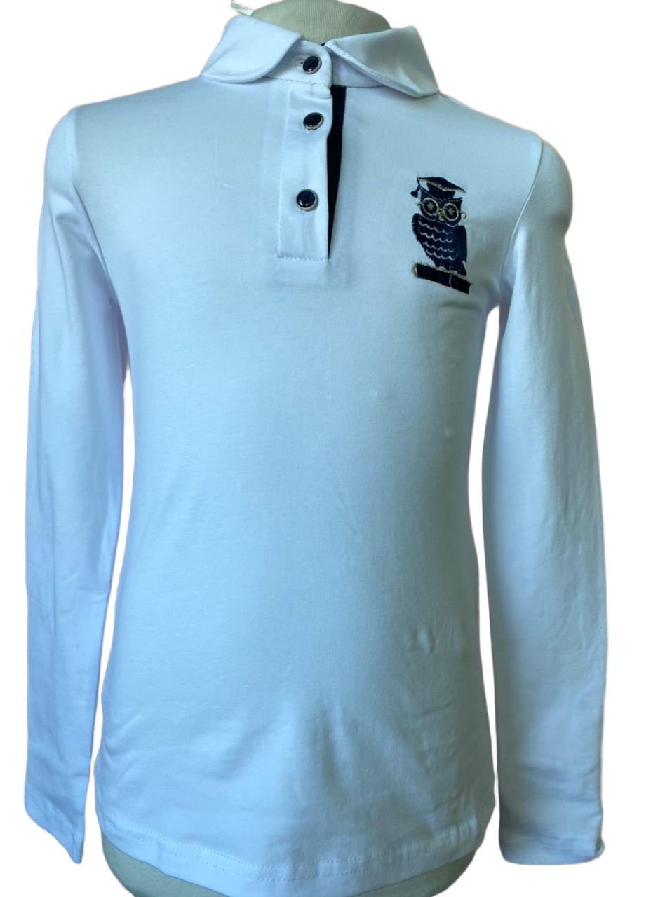 Поло дев. КМ19417 бел/син